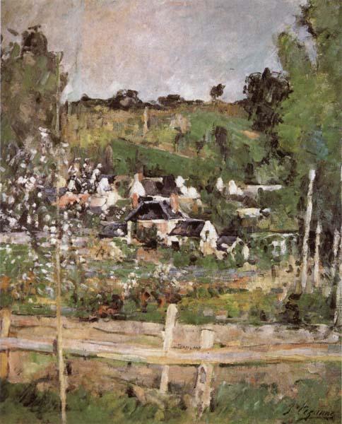 Paul Cezanne View of Auvers-sur-Oise-The Fence Germany oil painting art
